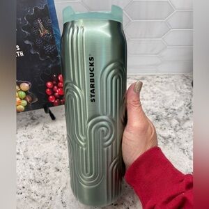 Starbucks 2024 Spring Easter SS Curved Hot Tumbler Seafoam Green. NWT. Classy